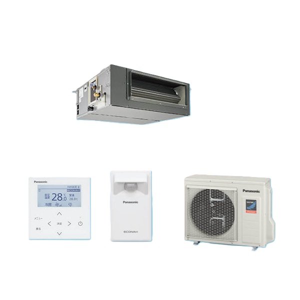 画像1: パナソニック PA-P56FE7SGBCL 業務用エアコン ビルトインオールダクト形 XEPHY Premium エコナビ シングル P56形 2.3馬力 単相200V ♪ (1)