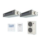 画像: パナソニック 『PA-P224FE7GDBC＋分岐管』 業務用エアコン ビルトインオールダクト形 XEPHY Premium エコナビ 同時ツイン P224形 8.0馬力 三相200V ♪