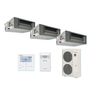 画像: パナソニック 『PA-P160FE7GTBCL＋分岐管』 業務用エアコン ビルトインオールダクト形 XEPHY Premium エコナビ 同時トリプル P160形 6.0馬力 三相200V ♪