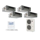 画像: パナソニック 『PA-P224FE7GVNBCL＋分岐管』 業務用エアコン ビルトインオールダクト形 XEPHY Premium 標準 同時ダブルツイン P224形 8.0馬力 三相200V ♪