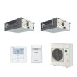 画像1: パナソニック 『PA-P112FE7HDBC＋分岐管』 業務用エアコン ビルトインオールダクト形 XEPHY Eco エコナビ 同時ツイン P112形 4.0馬力 三相200V ♪ (1)