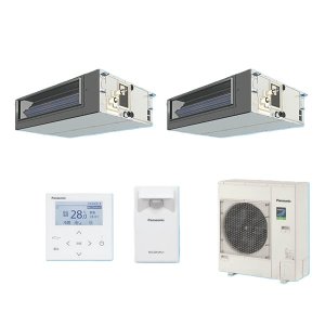 画像: パナソニック 『PA-P140FE7HDBC＋分岐管』 業務用エアコン ビルトインオールダクト形 XEPHY Eco エコナビ 同時ツイン P140形 5.0馬力 三相200V ♪