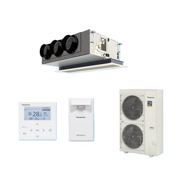 画像1: パナソニック PA-P80F7KBC 業務用エアコン 天井ビルトインカセット形 フル暖 XEPHY エコナビ シングル P80形 3.0馬力 三相200V ♪ (1)