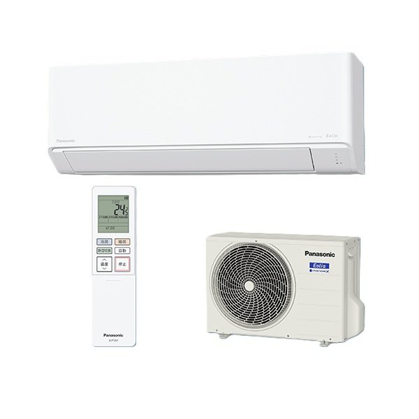 画像1: パナソニック CS-406DJ2-W エアコン 14畳 ルームエアコン Jシリーズ エオリア ナノイーX 単相200V 14畳程度 クリスタルホワイト (CS-405DJ2-Wの後継品) (1)