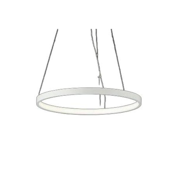 画像1: 大光電機(DAIKO) DPN-42327YG ペンダント 調光(調光器別売) 電球色 LED内蔵 フランジタイプ ホワイト (1)