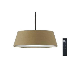 画像: 大光電機(DAIKO) DPN-42379 ペンダント 10畳 調色調光 LED内蔵 プルレス リモコン付 フランジタイプ ブラウン