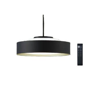 画像: 大光電機(DAIKO) DPN-42376 ペンダント 10畳 調色調光 LED内蔵 プルレス リモコン付 フランジタイプ 黒サテン