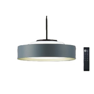 画像: 大光電機(DAIKO) DPN-42377 ペンダント 10畳 調色調光 LED内蔵 プルレス リモコン付 フランジタイプ ネイビーグレーサテン