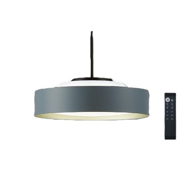 画像1: 大光電機(DAIKO) DPN-42377 ペンダント 10畳 調色調光 LED内蔵 プルレス リモコン付 フランジタイプ ネイビーグレーサテン (1)