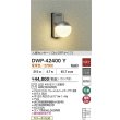 画像2: 大光電機(DAIKO) DWP-42400Y アウトドアライト ポーチ灯 非調光 電球色 LED ランプ付 人感センサー ON/OFFタイプ 防雨形 ウォームシルバーレザー (2)