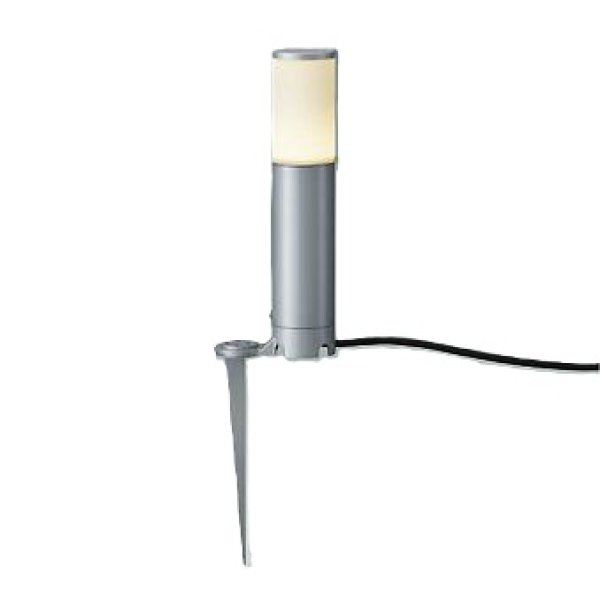 画像1: 大光電機(DAIKO) DWP-42428Y アウトドアライト ポール灯 非調光 電球色 LED ランプ付 防雨形 シルバー (1)