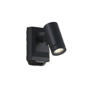 画像: 大光電機(DAIKO) DOL-5725YB アウトドアライト スポットライト 非調光 電球色 LED ランプ付 人感センサー ON/OFFタイプ 防雨形 ブラック
