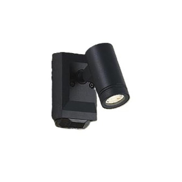 画像1: 大光電機(DAIKO) DOL-5725YB アウトドアライト スポットライト 非調光 電球色 LED ランプ付 人感センサー ON/OFFタイプ 防雨形 ブラック (1)