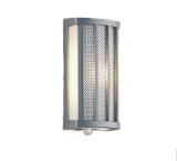 画像: 大光電機(DAIKO) DWP-42414Y アウトドアライト ポーチ灯 非調光 電球色 LED内蔵 人感センサー ON/OFFタイプ 防雨形 シルバー