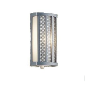 画像: 大光電機(DAIKO) DWP-42414Y アウトドアライト ポーチ灯 非調光 電球色 LED内蔵 人感センサー ON/OFFタイプ 防雨形 シルバー