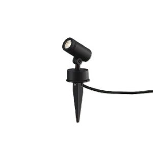 画像: 大光電機(DAIKO) DOL-5726YB アウトドアライト スポットライト 非調光 電球色 LED ランプ付 防雨形 ブラック