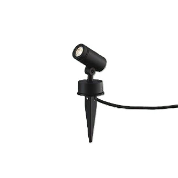 画像1: 大光電機(DAIKO) DOL-5726YB アウトドアライト スポットライト 非調光 電球色 LED ランプ付 防雨形 ブラック (1)