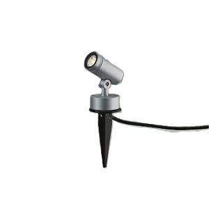 画像: 大光電機(DAIKO) DOL-5726YS アウトドアライト スポットライト 非調光 電球色 LED ランプ付 防雨形 シルバー