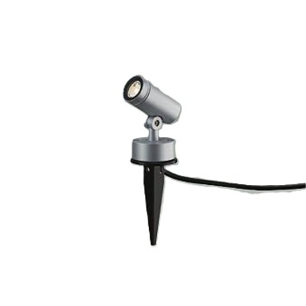 画像1: 大光電機(DAIKO) DOL-5726YS アウトドアライト スポットライト 非調光 電球色 LED ランプ付 防雨形 シルバー (1)