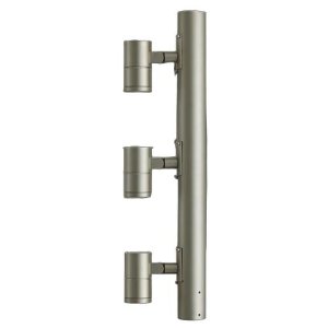 画像: 大光電機(DAIKO) LLP-7110LUM アウトドアライト ポールスポットライト 調光(調光器別売) 電球色 灯具本体 3灯用 LED内蔵 ポール別売 防雨・防湿型 ステンカラー