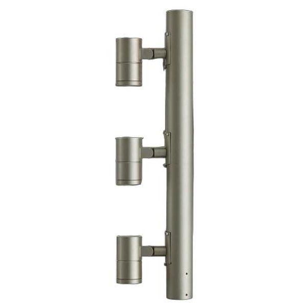 画像1: 大光電機(DAIKO) LLP-7110LUM アウトドアライト ポールスポットライト 調光(調光器別売) 電球色 灯具本体 3灯用 LED内蔵 ポール別売 防雨・防湿型 ステンカラー (1)