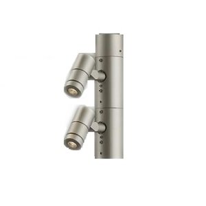 画像: 大光電機(DAIKO) LLP-7219XU アウトドアライト ポールスポットライト 灯具本体 2灯用 ランプ別売 ポール別売 電源内蔵 防雨・防湿型 ステンカラー