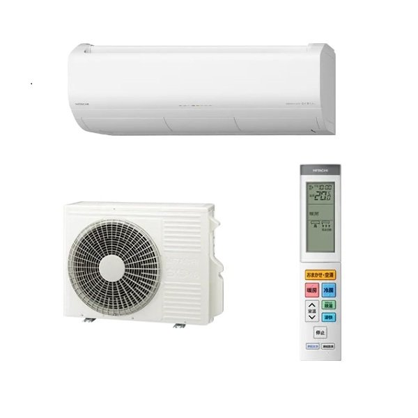 画像1: 日立 RAS-XJ5626D(W) エアコン 18畳 ルームエアコン XJシリーズ 白くまくん 単相200V 18畳程度 スターホワイト (RAS-XJ5625D(W)の後継品) ♪ (1)