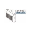 画像2: 日立 SP-BF-LB-SS ルームエアコン 部材 背面吸込口フード ステンレス製 受注生産品 § ♪ (2)