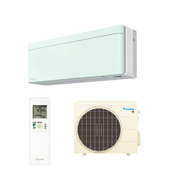 画像1: ダイキン S226ATSS-G エアコン 6畳 ルームエアコン SXシリーズ risora 単相100V 15A 6畳程度 ミントグリーン (S223ATSS-G 後継品) ♪ (1)
