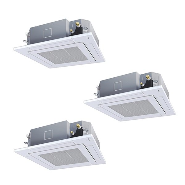 画像1: 日本キヤリア/旧東芝 GUSC160141XU 業務用エアコン 天井カセット 4方向吹出し スーパーパワーエコゴールド 同時トリプル P160 6馬力 三相200V ワイヤレス ♪∀ (1)