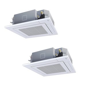 画像: 日本キヤリア/旧東芝 GUXB112131MUB 業務用エアコン 天井カセット形 4方向吹出し ウルトラパワーエコ 同時ツイン P112 4馬力 三相200V ワイヤード ♪