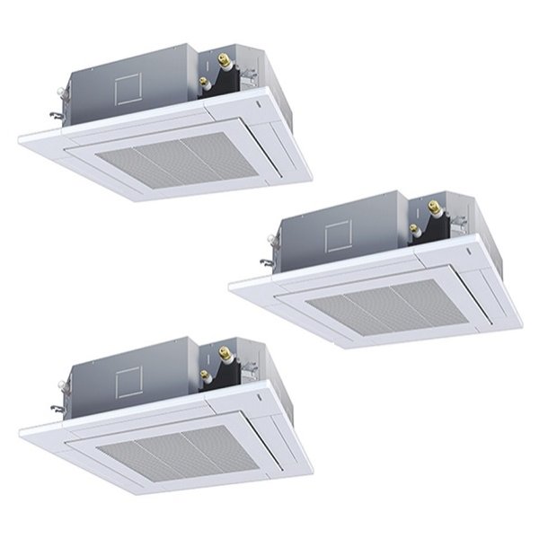 画像1: 日本キヤリア/旧東芝 GUXC224131MUB 業務用エアコン 天井カセット形 4方向吹出し ウルトラパワーエコ 同時トリプル P224 8馬力 三相200V ワイヤード ♪ (1)