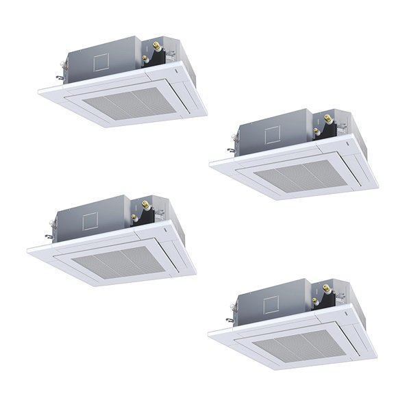 画像1: 日本キヤリア/旧東芝 GUXF224131MUB 業務用エアコン 天井カセット形 4方向吹出し ウルトラパワーエコ 同時ダブルツイン P224 8馬力 三相200V ワイヤード ♪ (1)