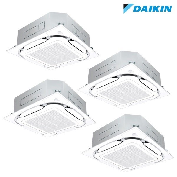 画像1: ダイキン 『SSRC224DW F+分岐管』 業務用エアコン 天井埋込カセット S-ラウンドフロー センシング ダブルツイン FIVESTARZEAS P224 8馬力 三相 ワイヤード ♪ (1)