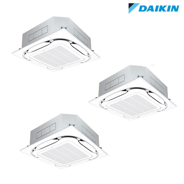 画像1: ダイキン 『SZRC224CNM+分岐管』 業務用エアコン 天井埋込カセット形 S-ラウンドフロー 標準 トリプル同時マルチ EcoZEAS P224形 8馬力 三相 ワイヤレス ♪ (1)