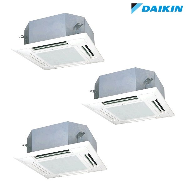画像1: ダイキン 『SZRN160CNM+分岐管』 業務用エアコン 天井埋込カセット形 マルチフロー(ショーカセ) トリプル EcoZEAS P160形 6馬力 三相 ワイヤレス ♪ (1)