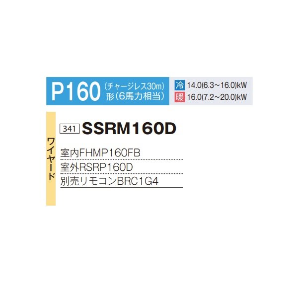 画像2: ダイキン SSRM160D 業務用エアコン 天井埋込ダクト形 高静圧 ペア FIVESTARZEAS P160形 6馬力 三相 ワイヤード ♪ (2)
