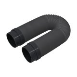 画像: トラスコ中山/TRUSCO スポットエアコン用伸縮冷風延長ダクト3M TSCN-ED3MC-BK 黒 TSCNーDLシリーズ用