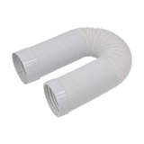 画像: トラスコ中山/TRUSCO スポットエアコン用伸縮排熱延長ダクト3M TSCN-ED3MH-W 白 TSCNシリーズ 100V用