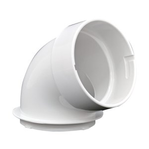 画像: トラスコ中山/TRUSCO スポットエアコン用エルボ TSCN-ERUBO-W 白 TSCNシリーズ 100V用