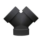 画像: トラスコ中山/TRUSCO スポットエアコン用ツインダクト TSCN-Y-BK 黒 TSCNーDLシリーズ用