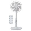画像1: ユアサプライムス YGT-DH3455GFR(W) リビング扇風機 温度センサー搭載 羽根径30cm 7枚羽根 リモコン付き 12段階風量調節 デジタル表示 ホワイト ℃℃ (1)