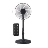 画像: ユアサプライムス YGT-DH3455GFR(K) リビング扇風機 温度センサー搭載 羽根径30cm 7枚羽根 リモコン付き 12段階風量調節 デジタル表示 ブラック ℃℃
