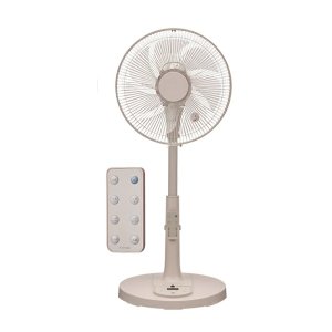 画像: ユアサプライムス YGT-DH3455GFR(C) リビング扇風機 温度センサー搭載 羽根径30cm 7枚羽根 リモコン付き 12段階風量調節 デジタル表示 ベージュ ℃℃