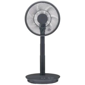 画像: ユアサプライムス YT-D3493GFR(H) YUASA1+(ユアサワンプラス) 折り畳みリビング扇風機 風量調節8段階 羽根径30cm 7枚羽根 グレー ℃℃