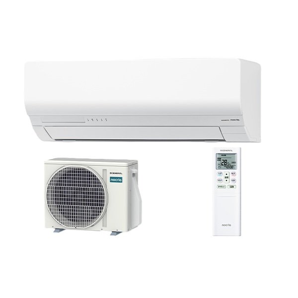 画像1: ゼネラル AS-W226T エアコン 6畳 ルームエアコン Wシリーズ ノクリア 単相100V 6畳程度 (AS-W225S の後継品) (1)