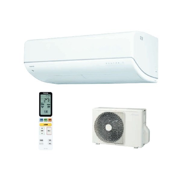 画像1: 日本キヤリア/旧東芝 RAS-V281DR(W) エアコン 10畳用 ルームエアコン V-DRシリーズ 大清快 単相100V 10畳程度 ホワイト (RAS-U281DR-Wの後継品) (1)