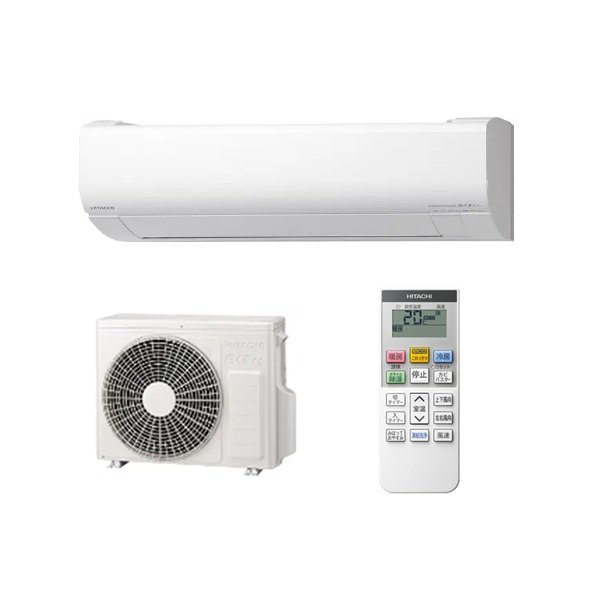 画像1: 日立 RAS-VJ2226S(W) エアコン 6畳 ルームエアコン VJシリーズ 白くまくん 単相100V 6畳程度 スターホワイト (RAS-VJ2225S-Wの後継品) ♪ (1)