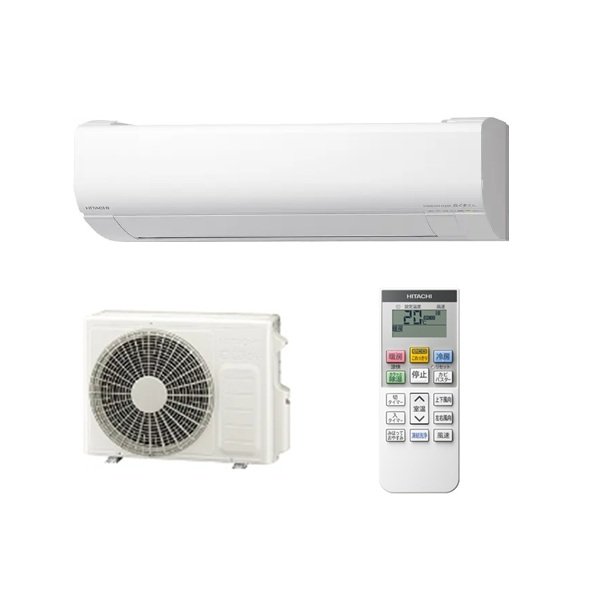 画像1: 日立 RAS-VJ2526S(W) エアコン 8畳 ルームエアコン VJシリーズ 白くまくん 単相100V 8畳程度 スターホワイト (RAS-VJ2525S-Wの後継品) ♪ (1)