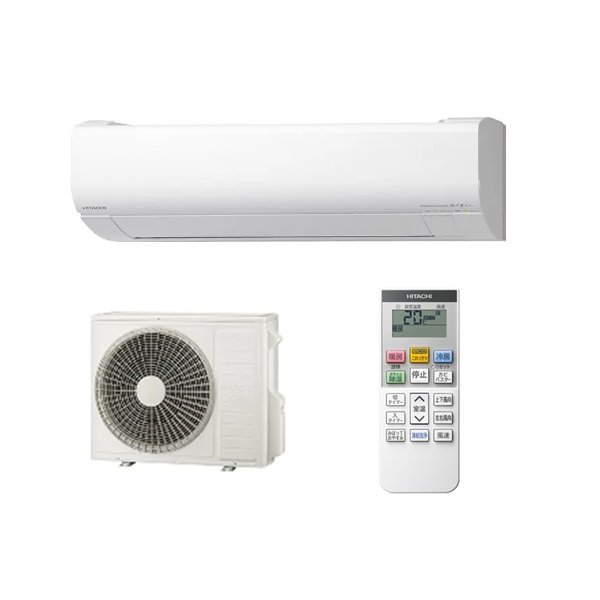 画像1: 日立 RAS-VJ5626D(W) エアコン 18畳 ルームエアコン VJシリーズ 白くまくん 単相200V 18畳程度 スターホワイト (RAS-VJ5625D-Wの後継品) ♪ (1)